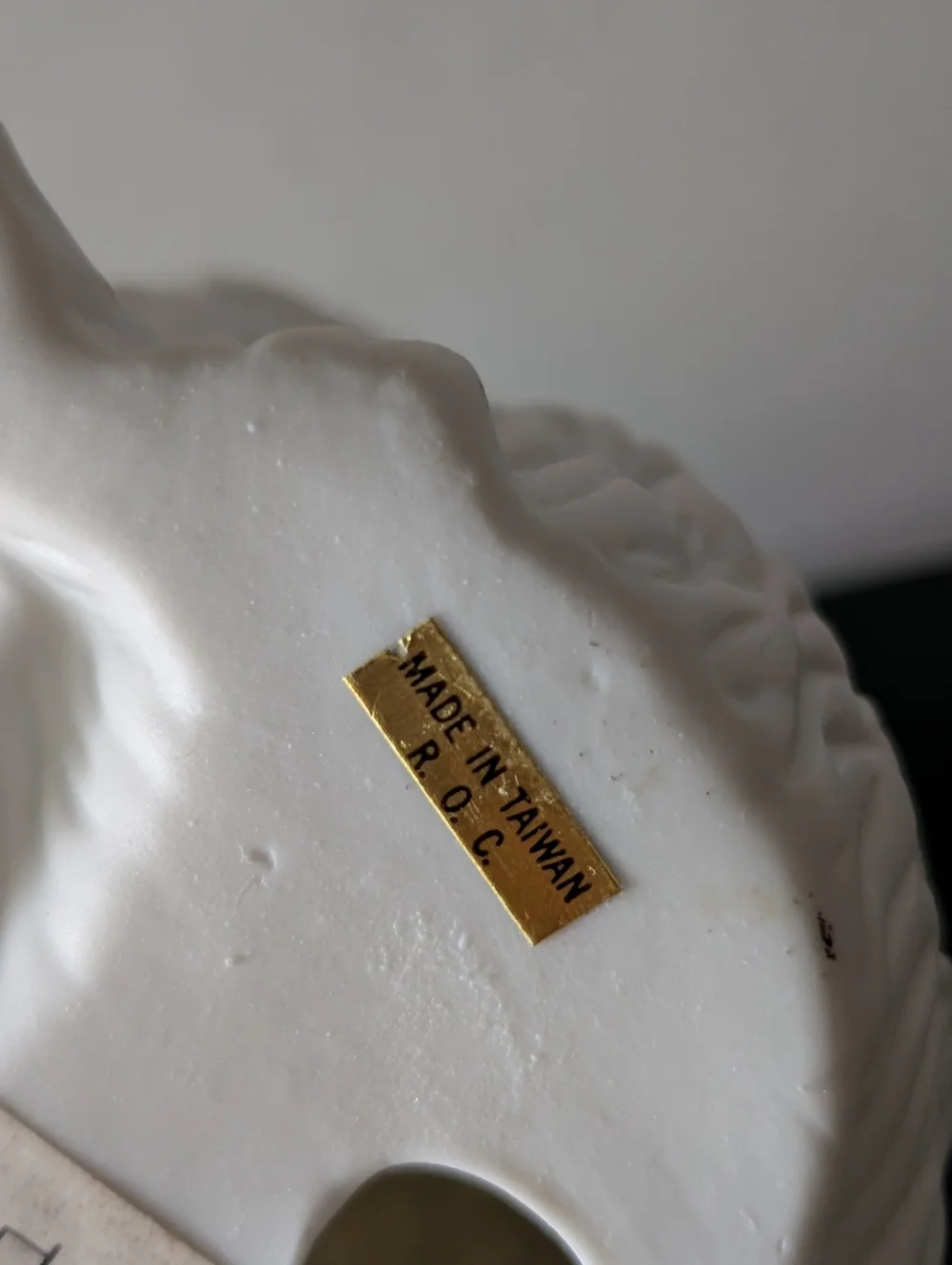 Vintage 80's White Cat‎ Figurine Decorative Statue - KMart